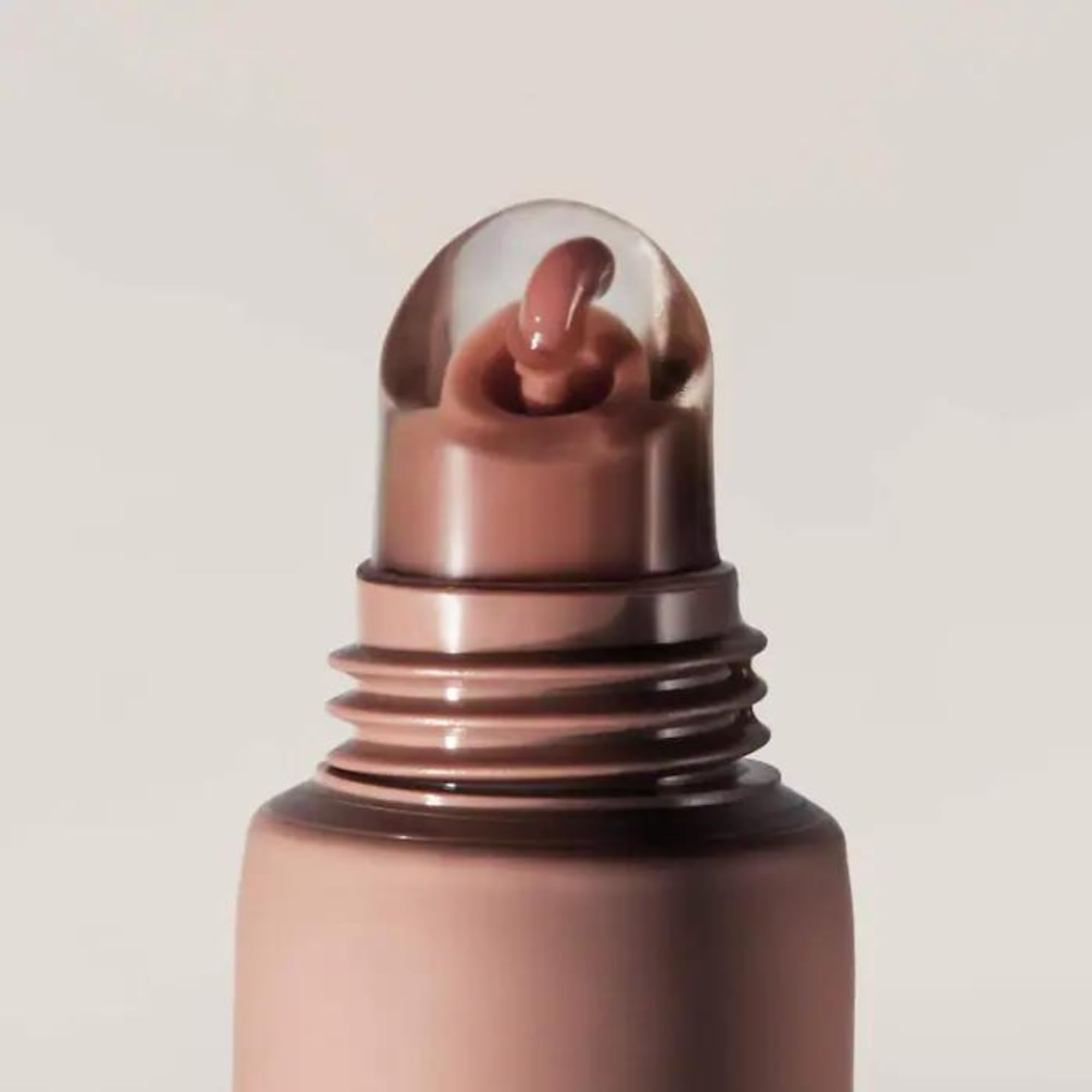 Summer Fridays brown sugar tint closeup with soft non-greasy texture