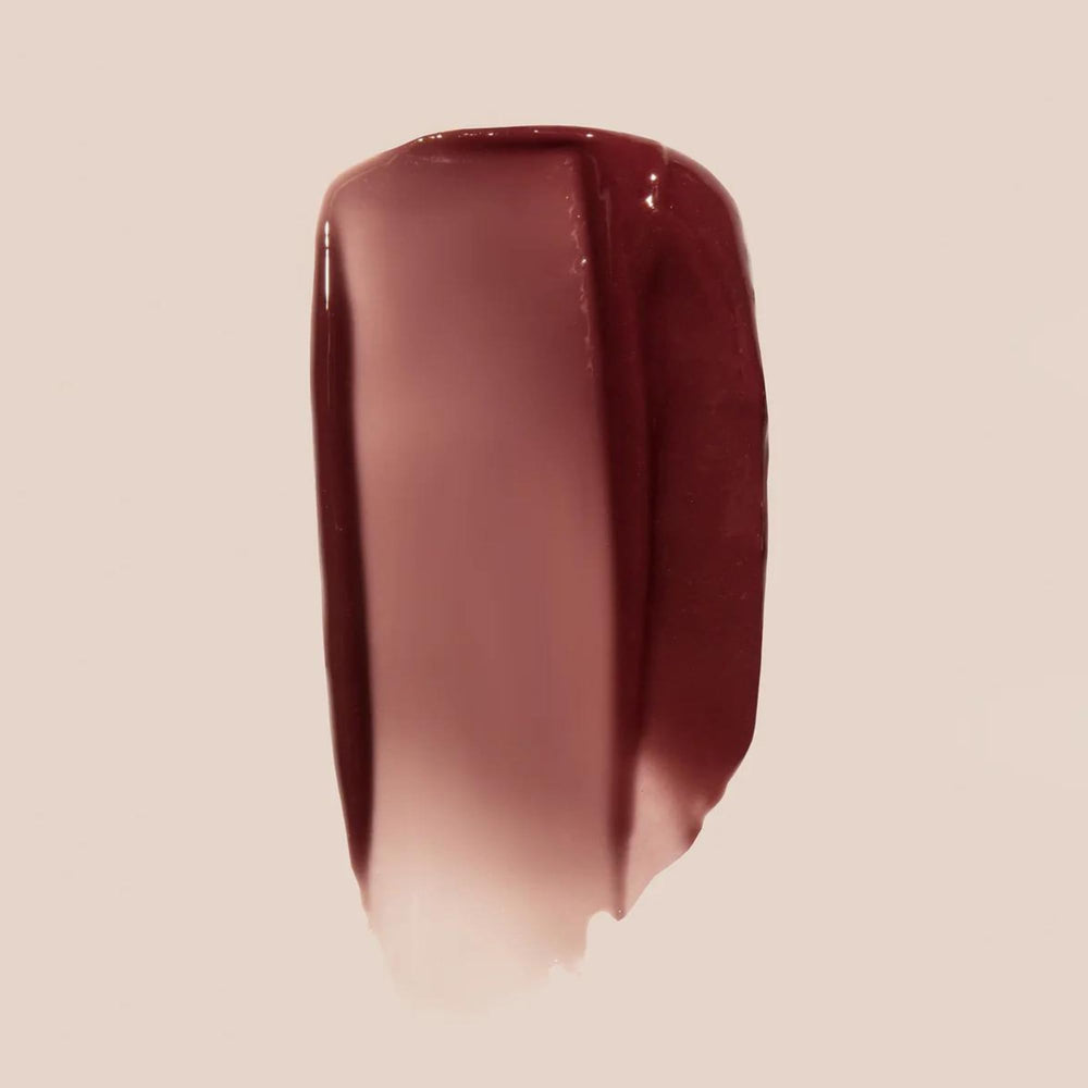 Summer Fridays brown sugar swatches reveal rosy tinted lip treatment