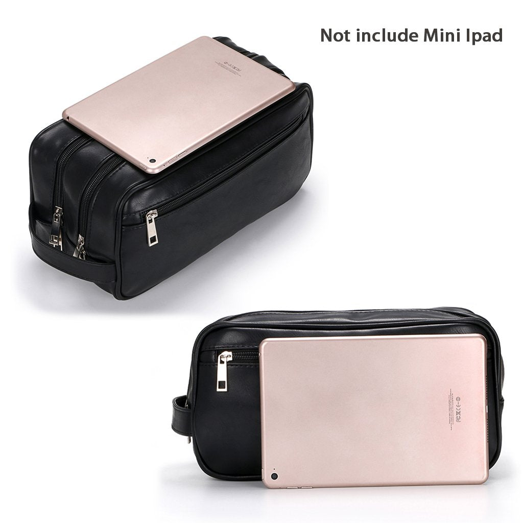 Sumnacon Toiletry Bag close-up PU leather texture showing premium look