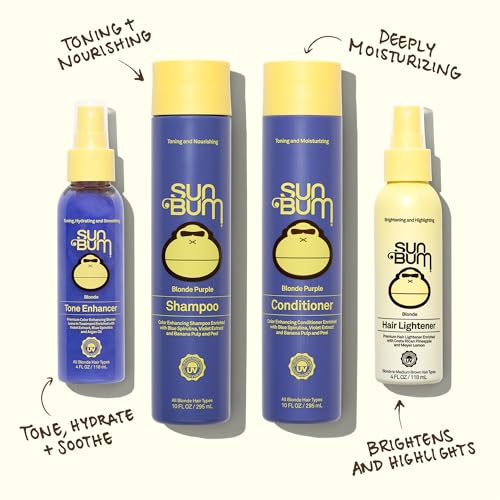 Sun Bum Blonde Purple Conditioner ingredients highlight vegan, sulfate-free formula.