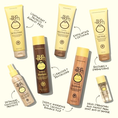 Sun Bum ingredients-closeup banana oil and quinoa nourish hair with hydration.
