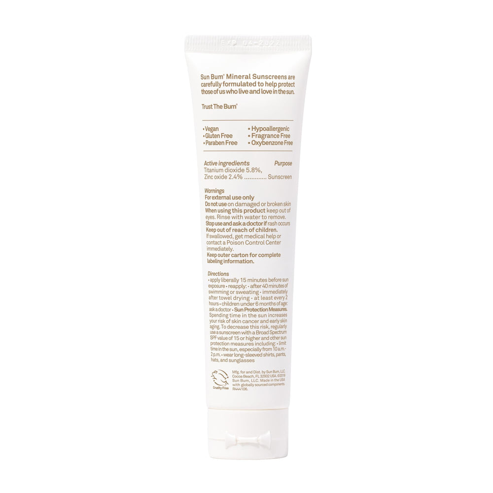Travel-friendly Sun Bum SPF30 tinted sunscreen for beach and city days