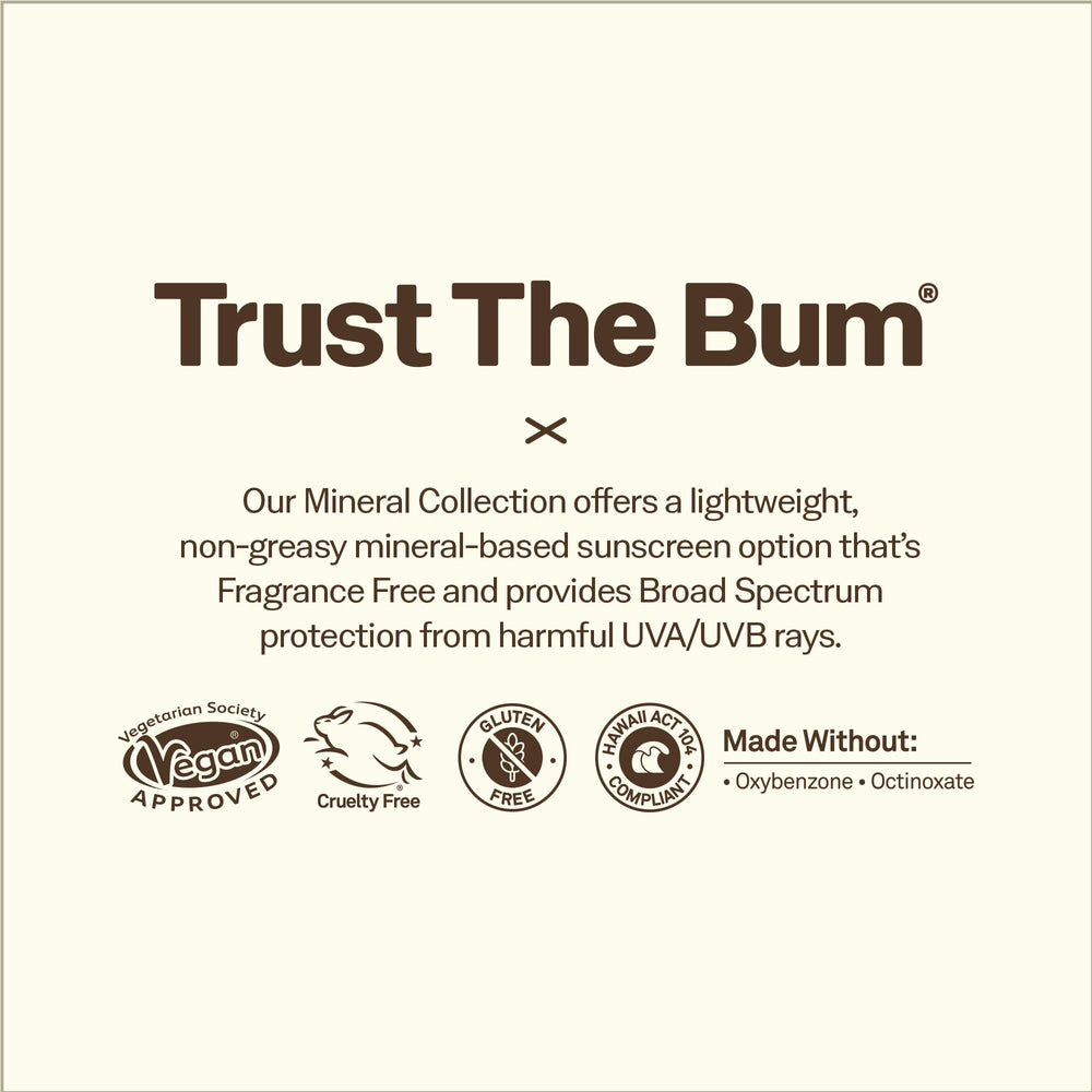 Travel-size Sun Bum tinted sunscreen fits easily in a bag