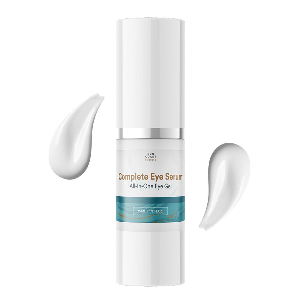 Sun Coast Sciences Complete Eye Serum bottle for daily hydration around the eyes