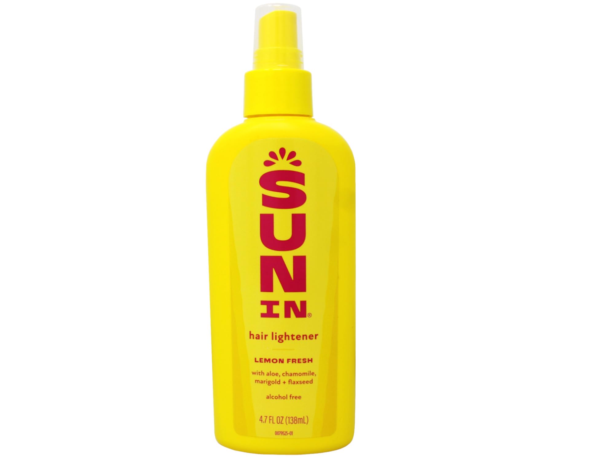 Sun In Hair Lightener application spray demonstrates easy coverage on hair.