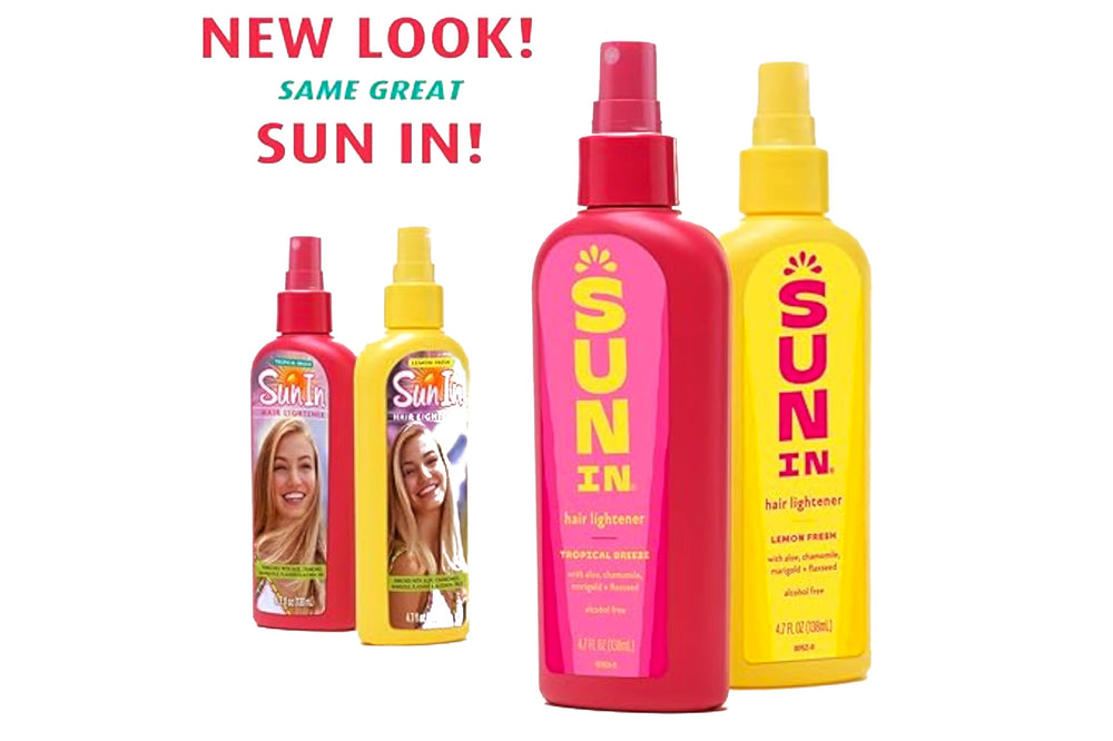 Sun In Hair Lightener Tropical Breeze packaging box with clear branding.