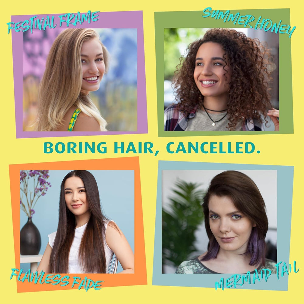 Sun-In mist on damp hair for lightening and shine