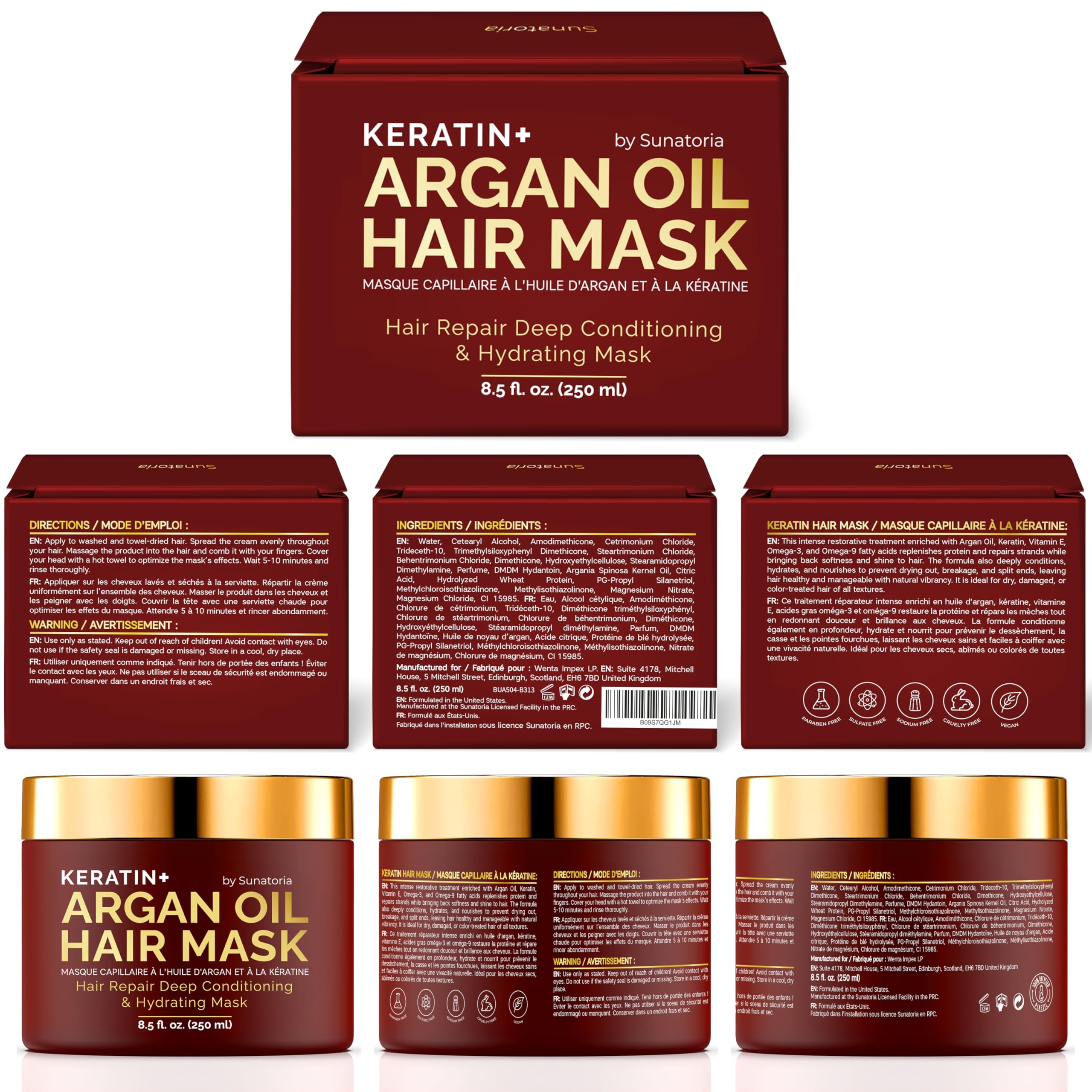 SUNATORIA After-use shine and softness on styled hair.
