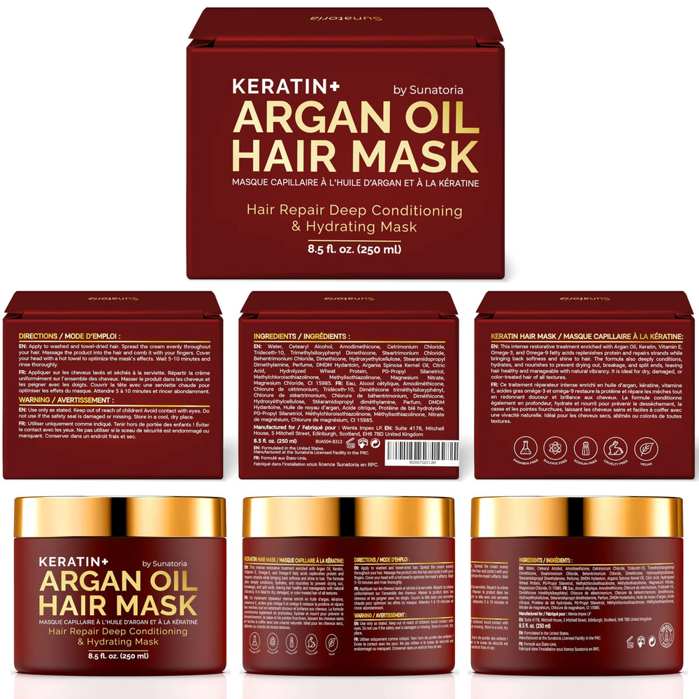 SUNATORIA After-use shine and softness on styled hair.