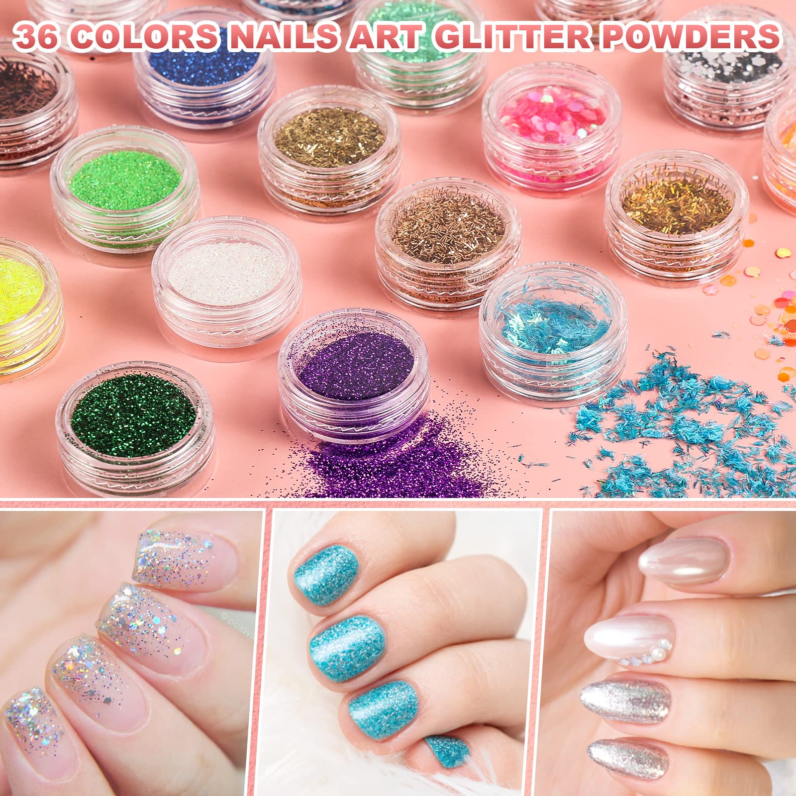 SUNBELEE nail-art-sequins-glitter accents elevate creative nail designs