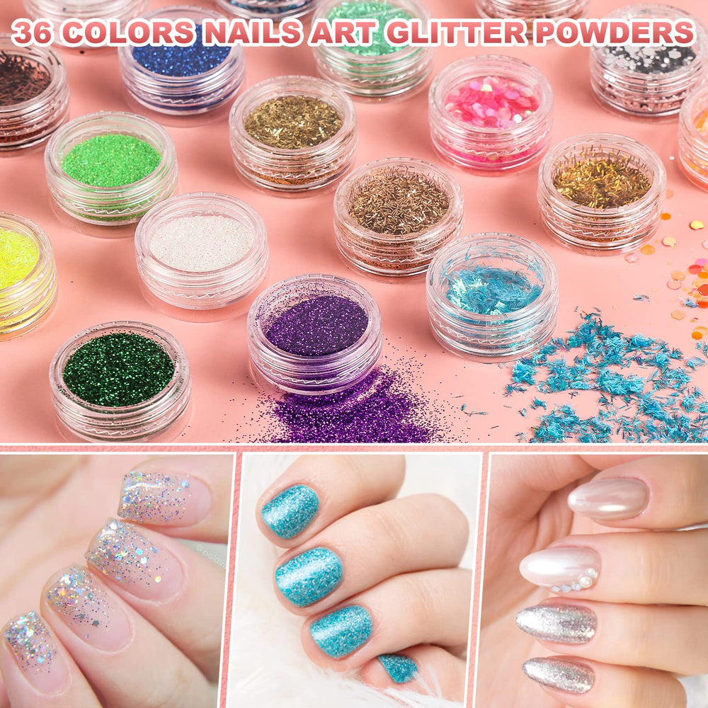 SUNBELEE nail-art-sequins-glitter accents elevate creative nail designs