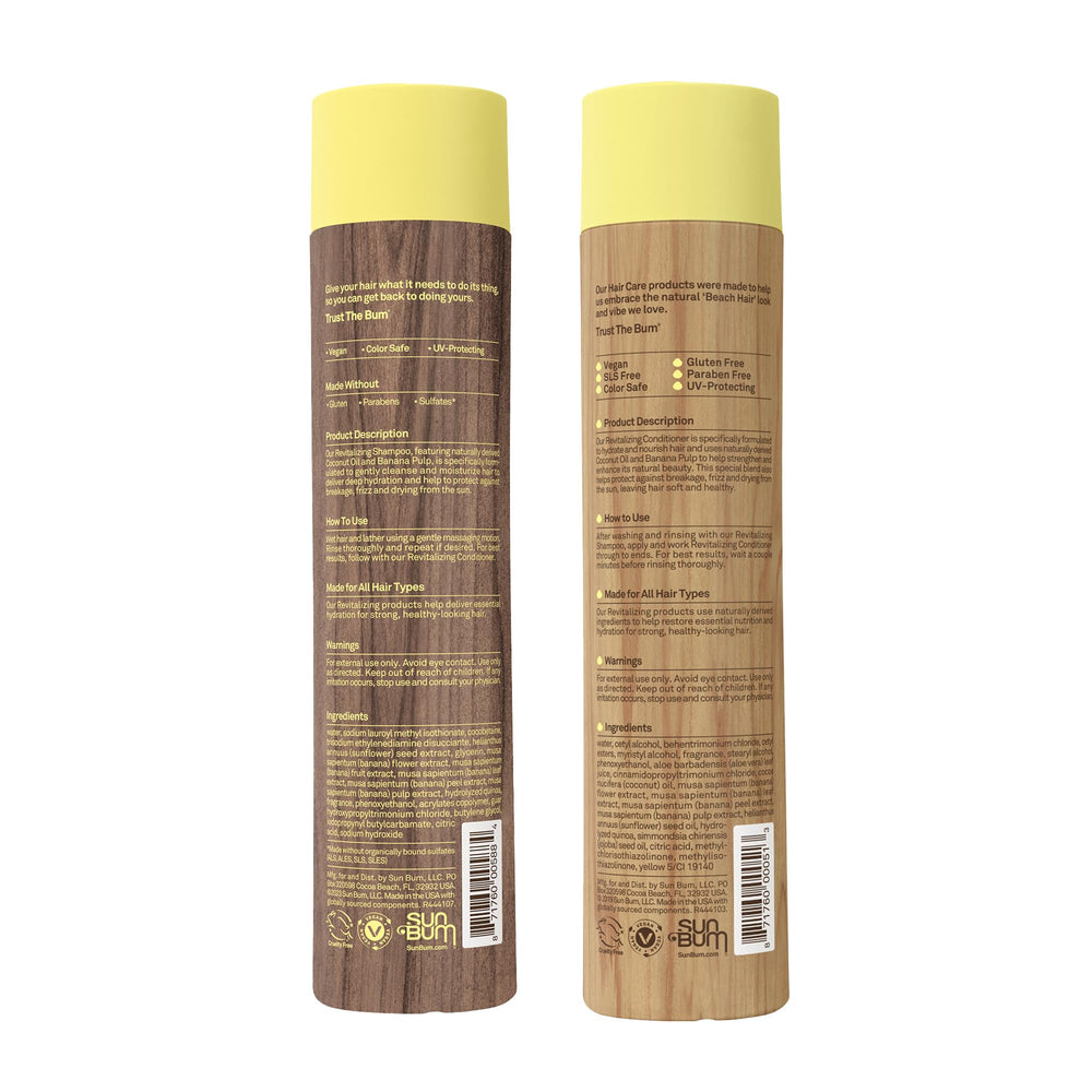Sun Bum Daily Hair Care Routine display encouraging hydration and shine at home.