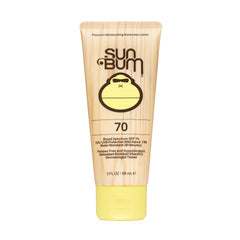 Sun Bum Original SPF 70 sunscreen bottle front—beach-ready protection