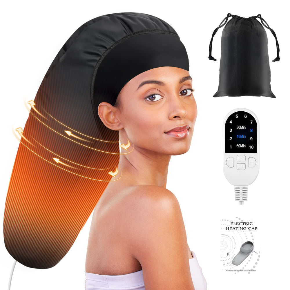 SUNCANDXY heated cap covers full head for even conditioning
