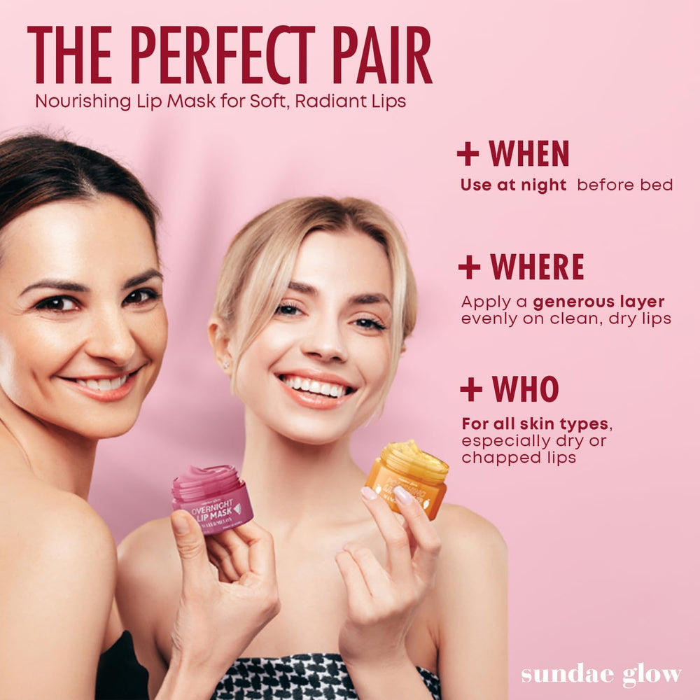 Sundae Glow ingredients mango vanilla shea oil trio supports soft comfortable lips.