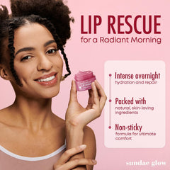 Sundae Glow lip scrub texture detail emphasizes gentle exfoliation to remove flaky skin.