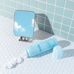 Sundae whipped shower foam Cool Mint with mint leaves for a cooling morning ritual