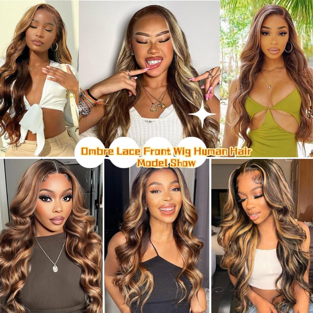 Sunelk Honey Blonde Ombre Wig application look for daily wear or events