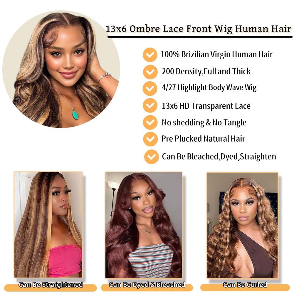 Sunelk Honey Blonde Ombre Wig shows color detail and highlights