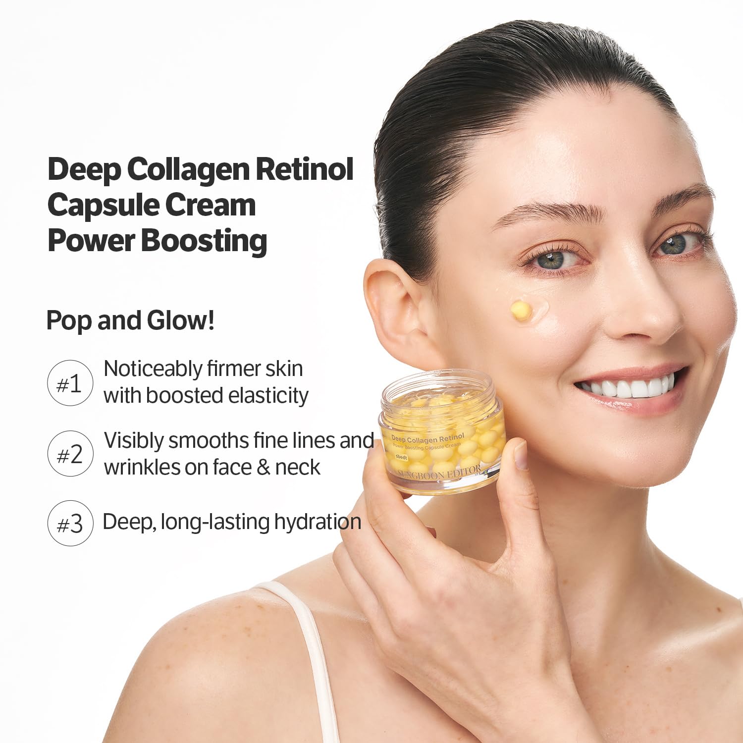 SUNGBOON EDITOR jar closeup shows creamy gel texture for deep hydration