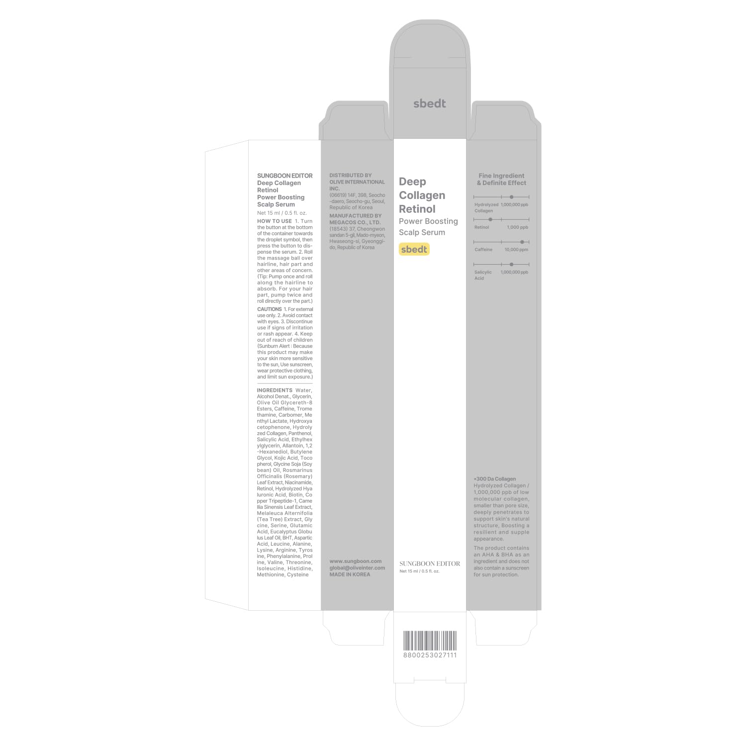 SUNGBOON EDITOR promotes follicle support and fuller look through caffeine and biotin blend