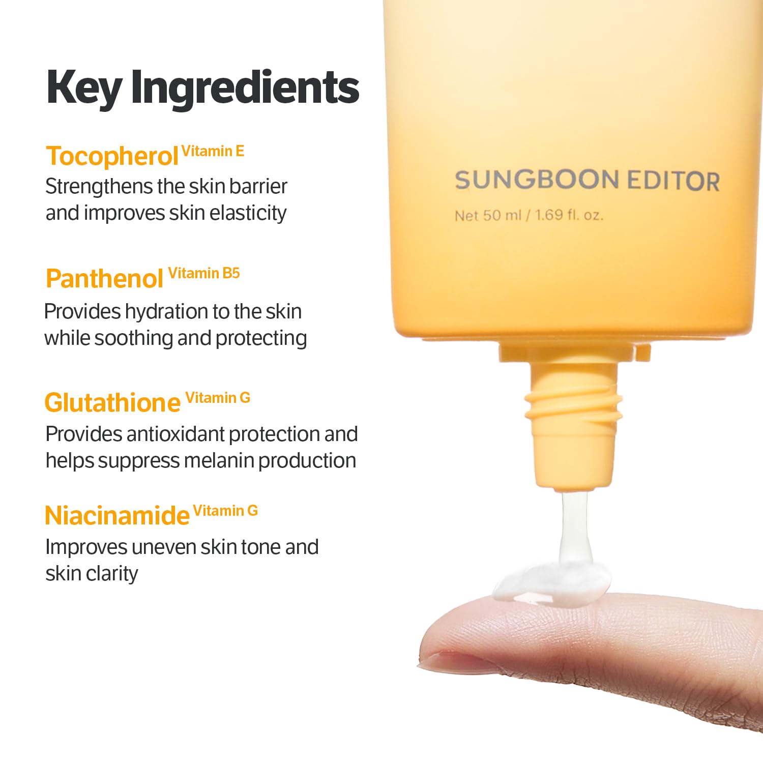 SUNGBOON EDITOR fragrance-free formula emphasizes gentle, skin-friendly care.