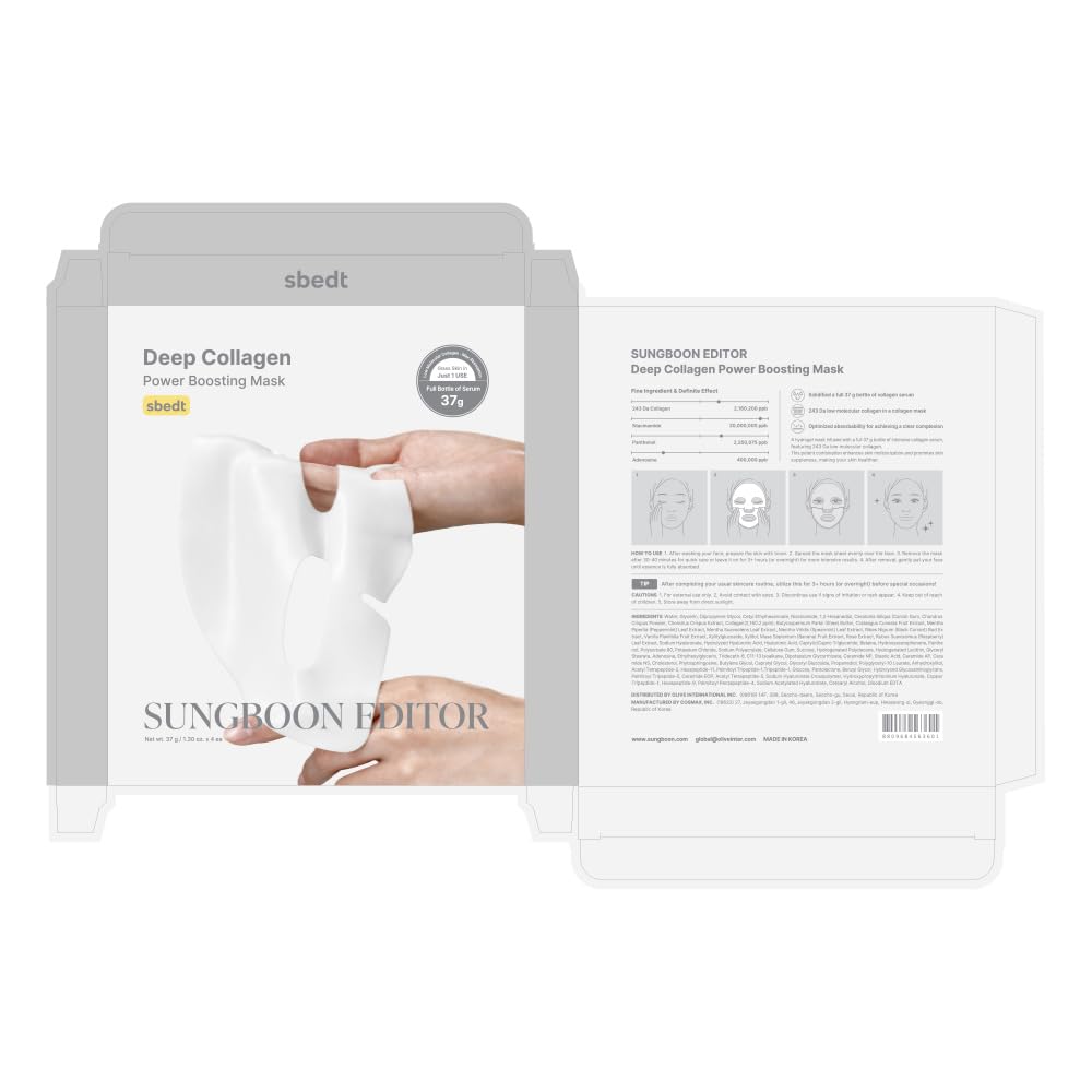 SUNGBOON EDITOR Hydrogel sheet turns transparent as it absorbs for refreshed morning look.