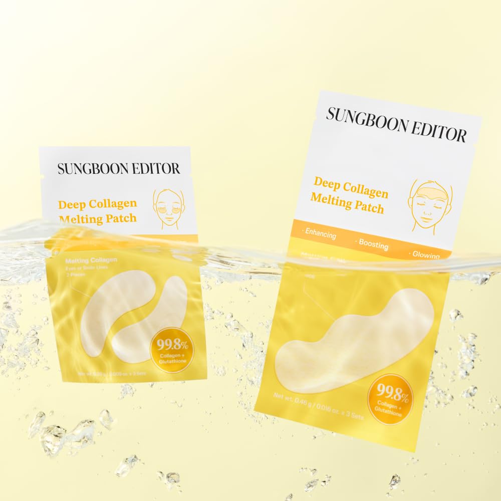 SUNGBOON EDITOR Patch dissolving on skin demonstrates rapid absorption and hydration