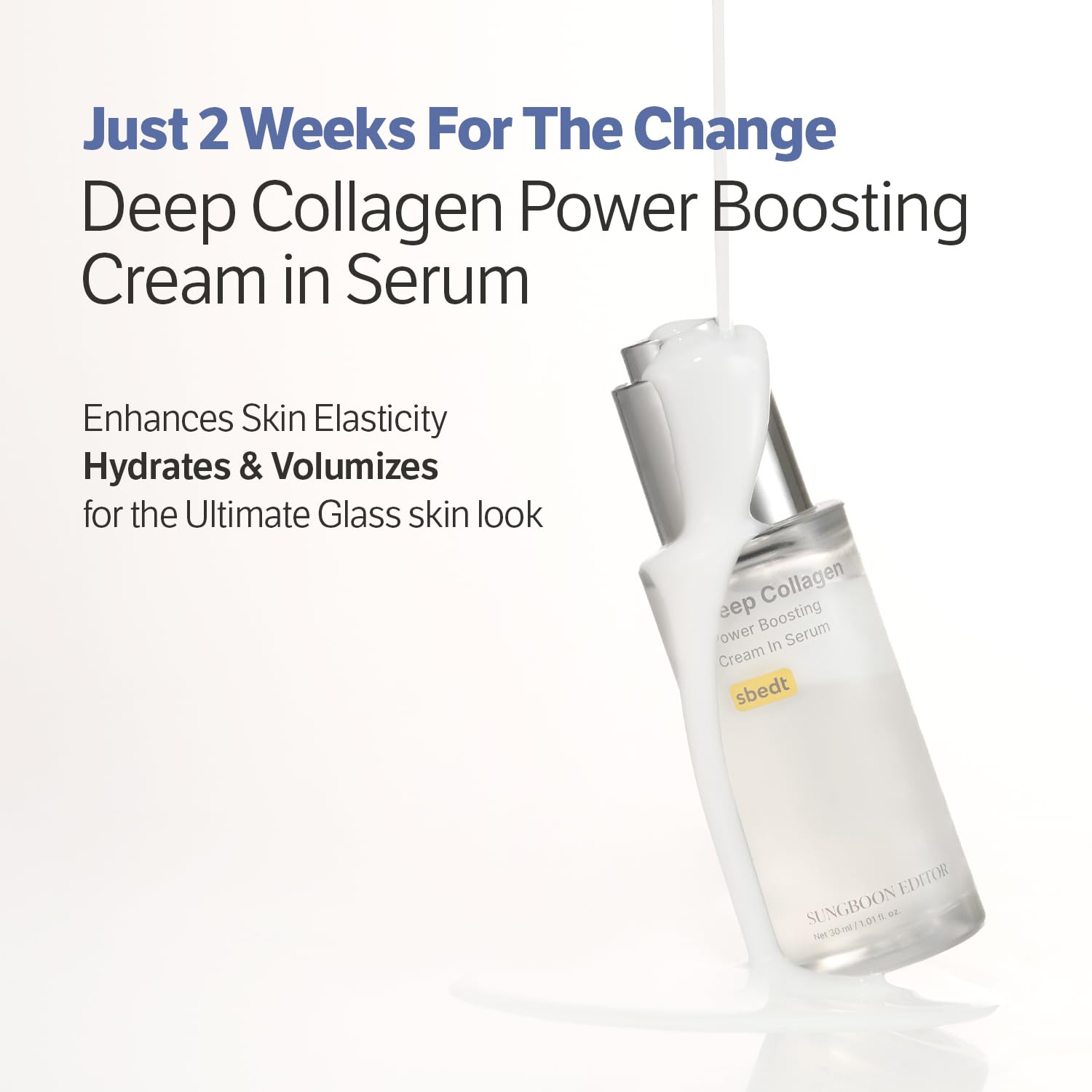 SUNGBOON EDITOR Volufiline close-up hints at improved elasticity.
