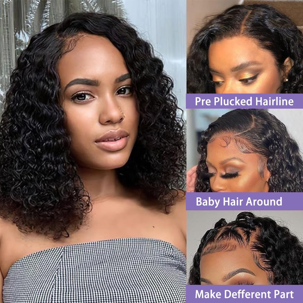 Sungirl bob wig 13x4 lace-front cap highlights secure fit and breathable lace