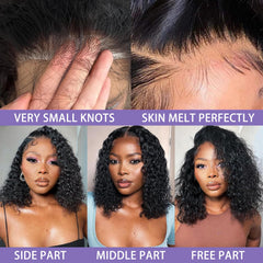 Sungirl bob wig pre-plucked baby hair natural hairline showcases ready-to-wear realism