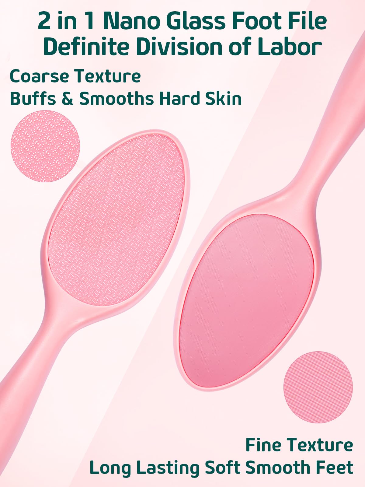 Sunivaca foot file exfoliation pink delivers smooth skin with controlled pressure.