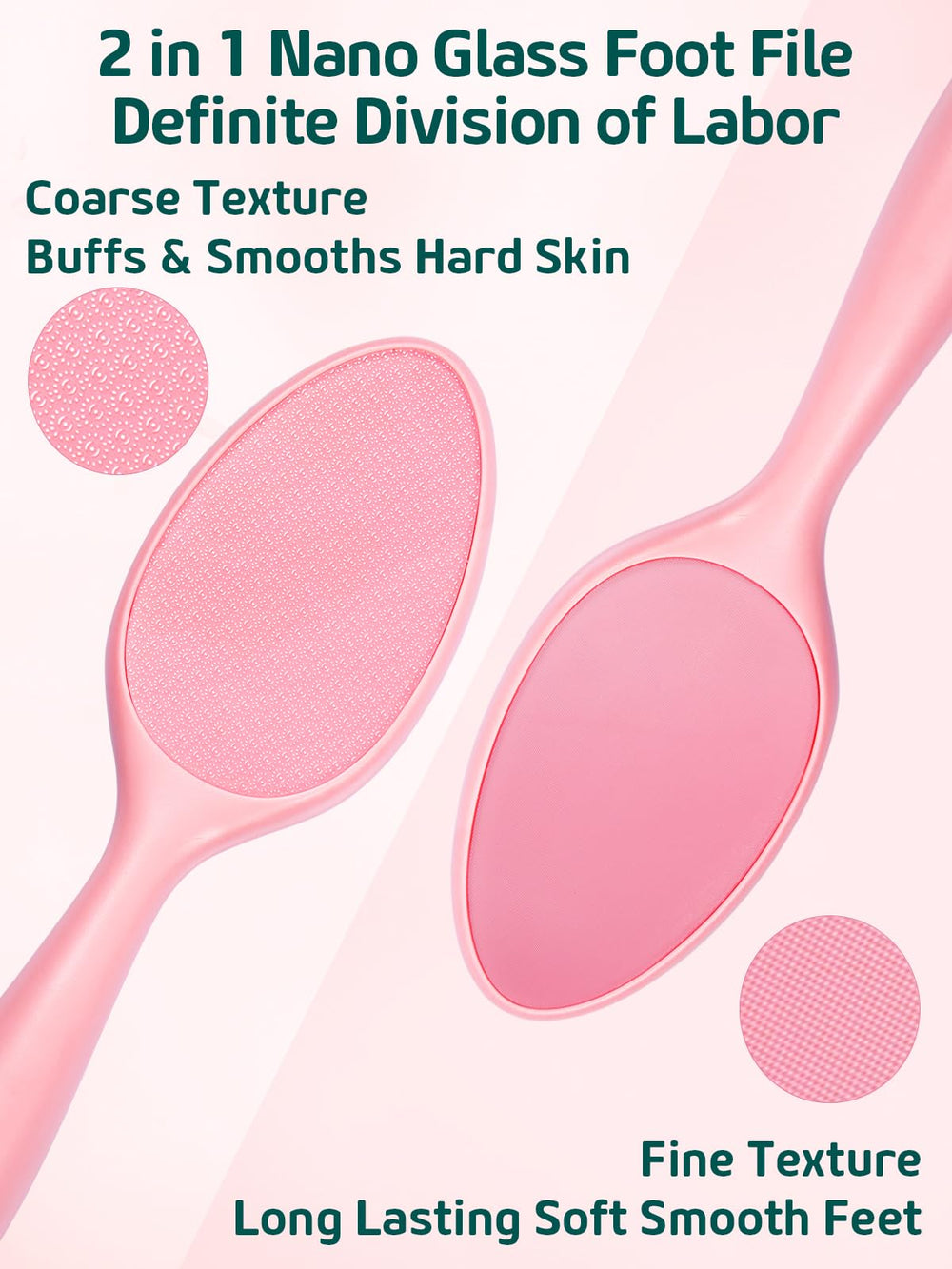 Sunivaca foot file exfoliation pink delivers smooth skin with controlled pressure.