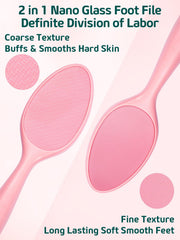 Sunivaca foot file exfoliation pink delivers smooth skin with controlled pressure.