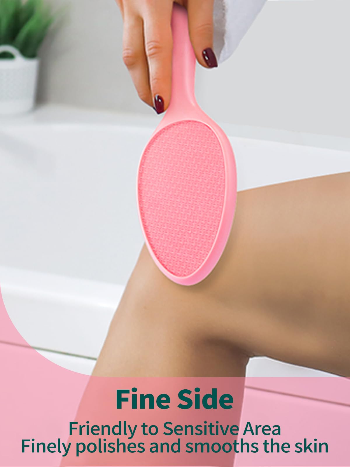 sunivaca foot file with velvet pouch showing travel protection and scratch prevention