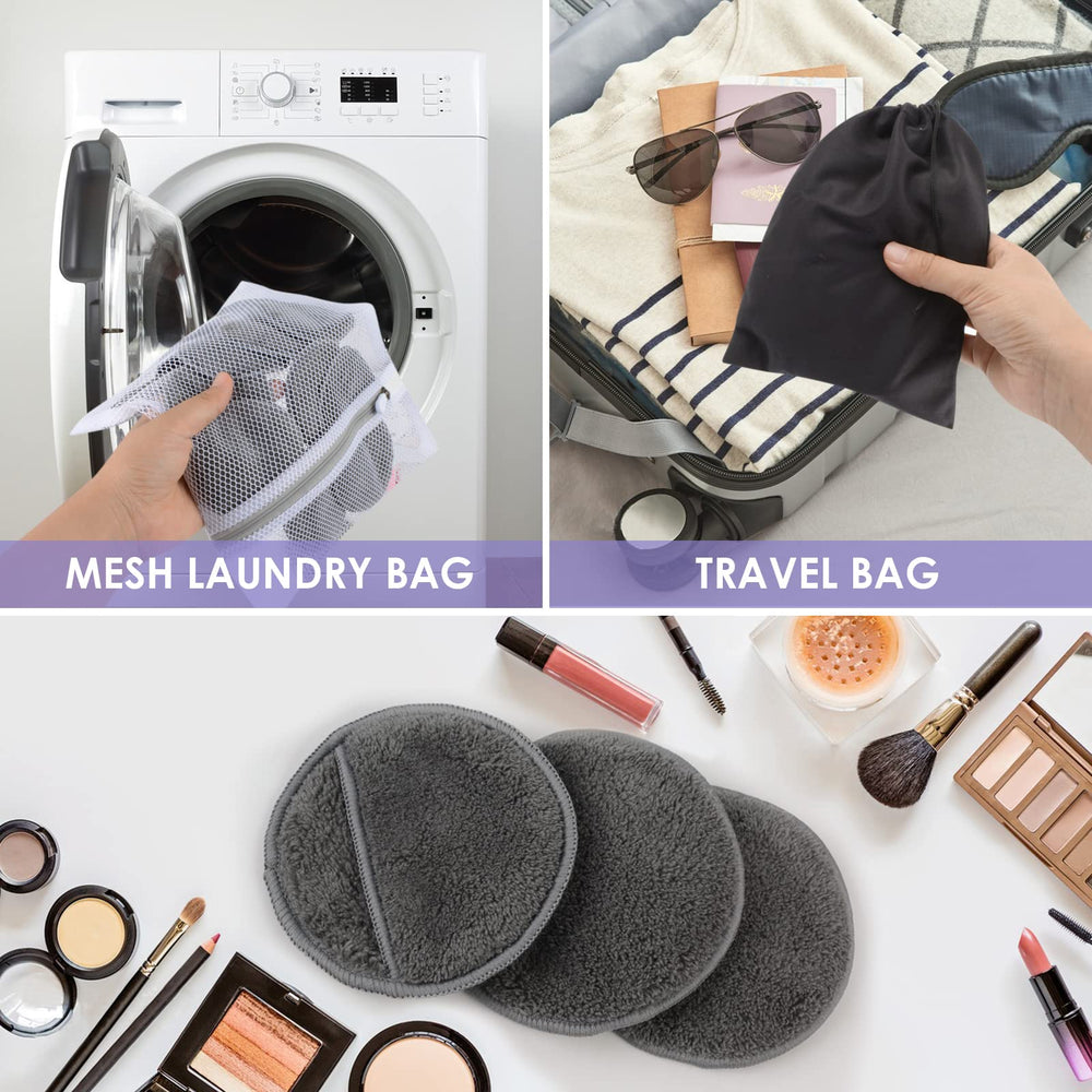 SUNLAND travel bag for pads keeps skincare on the move organized.