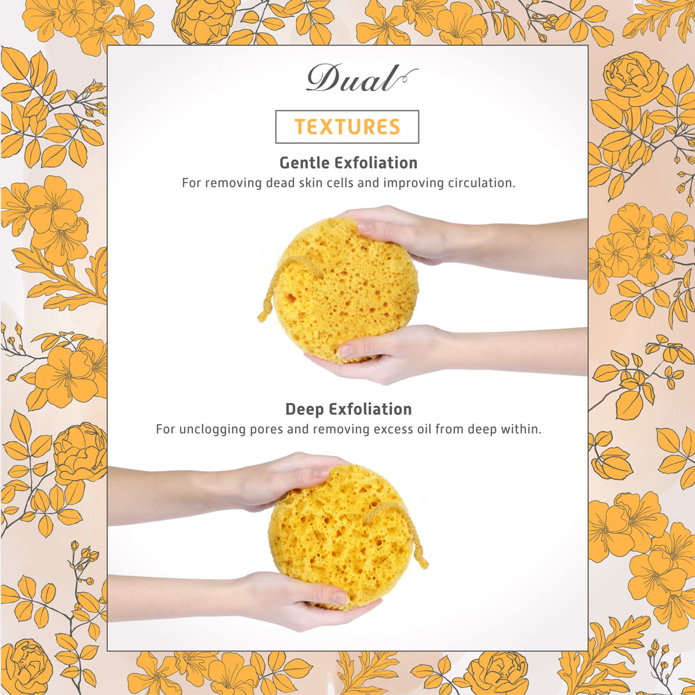 Sunlite Sports Spongentle textured side for deep cleansing and pore renewal