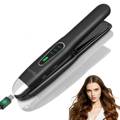 SUNMAY cordless hair straightener travel-compact design for on-the-go styling.