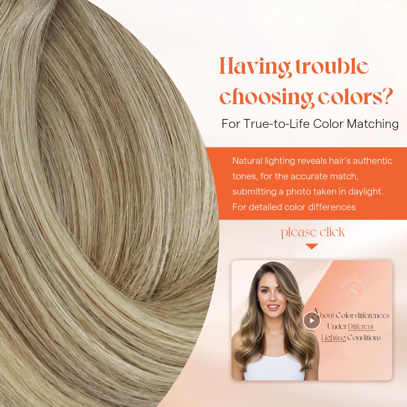 Sunny Hair ombre and balayage color options on natural shades