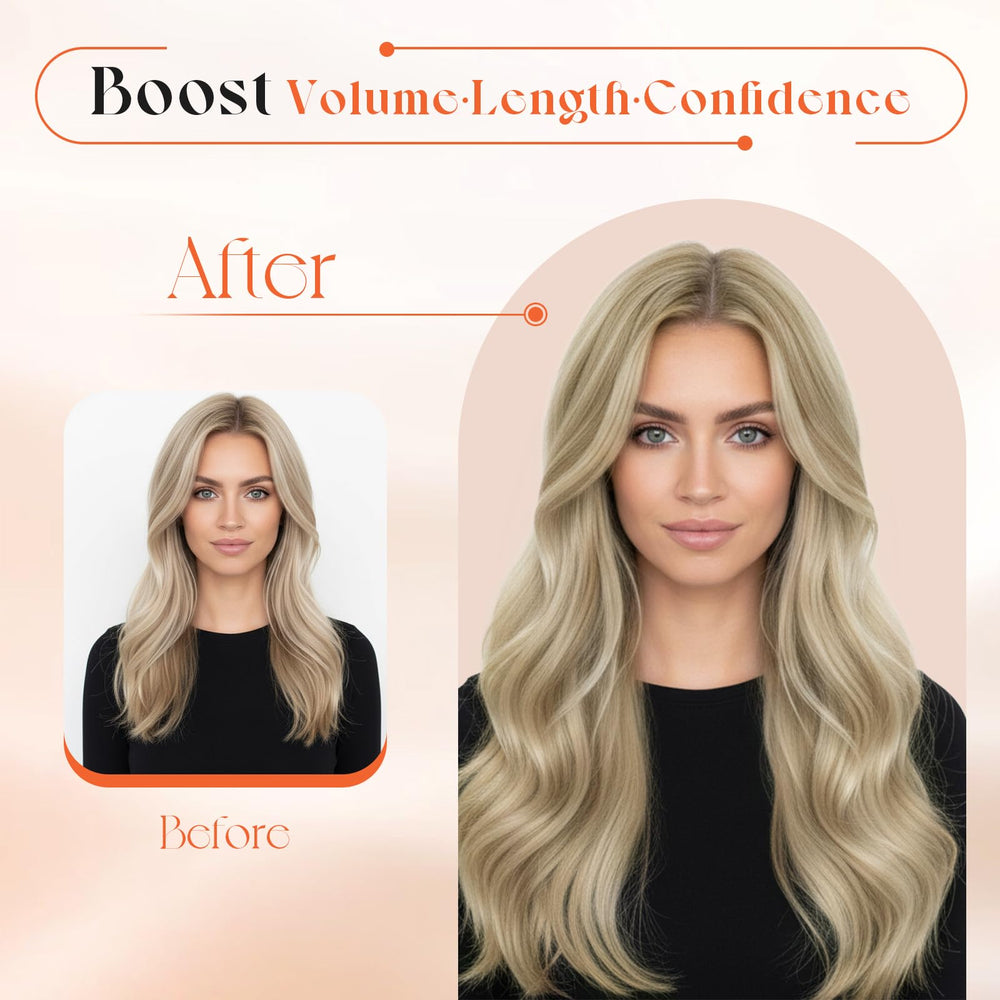 Sunny Hair clip-ins length options from 12 to 24 inches