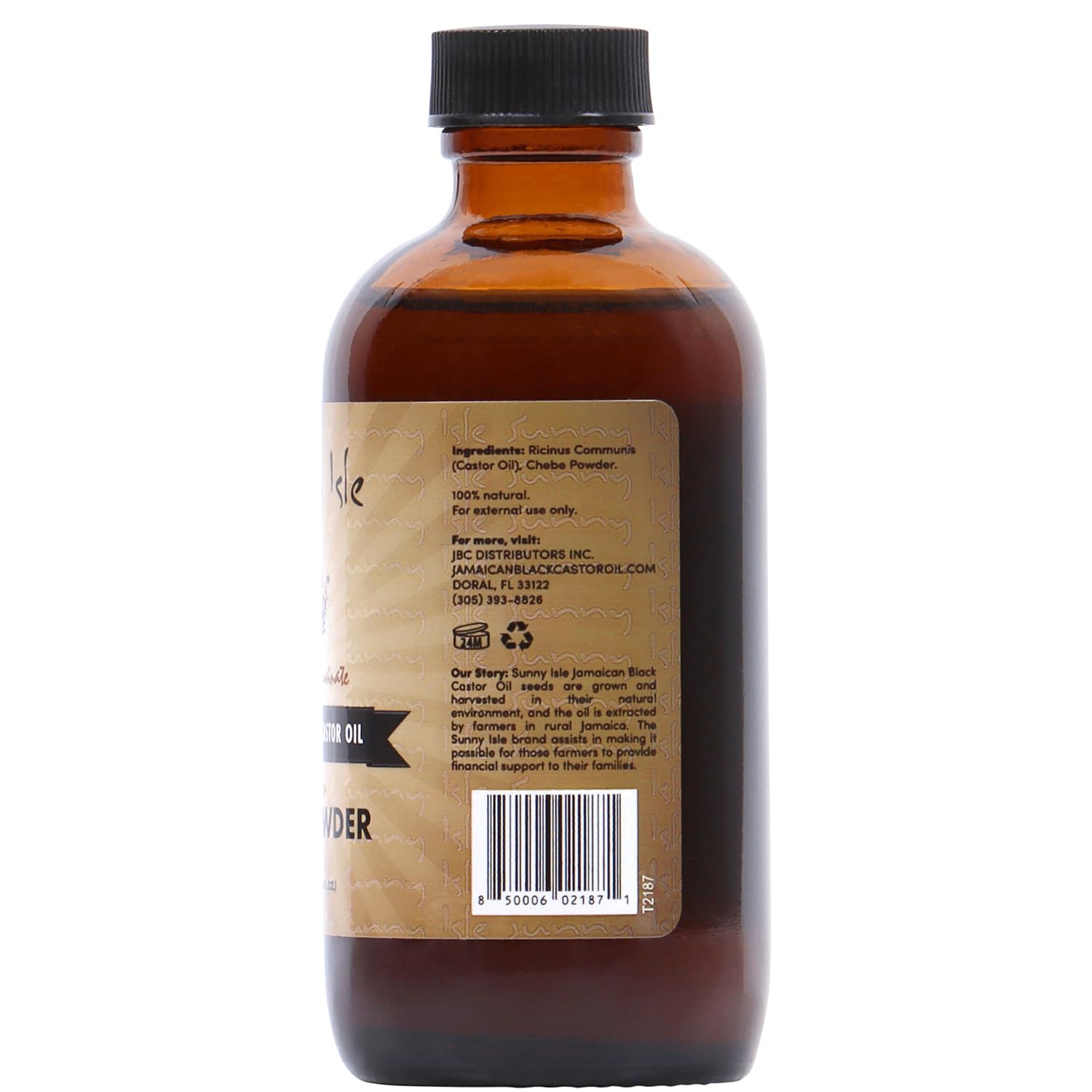 Sunny Isle Chebe powder blend closeup emphasizing traditional mix for hair strength