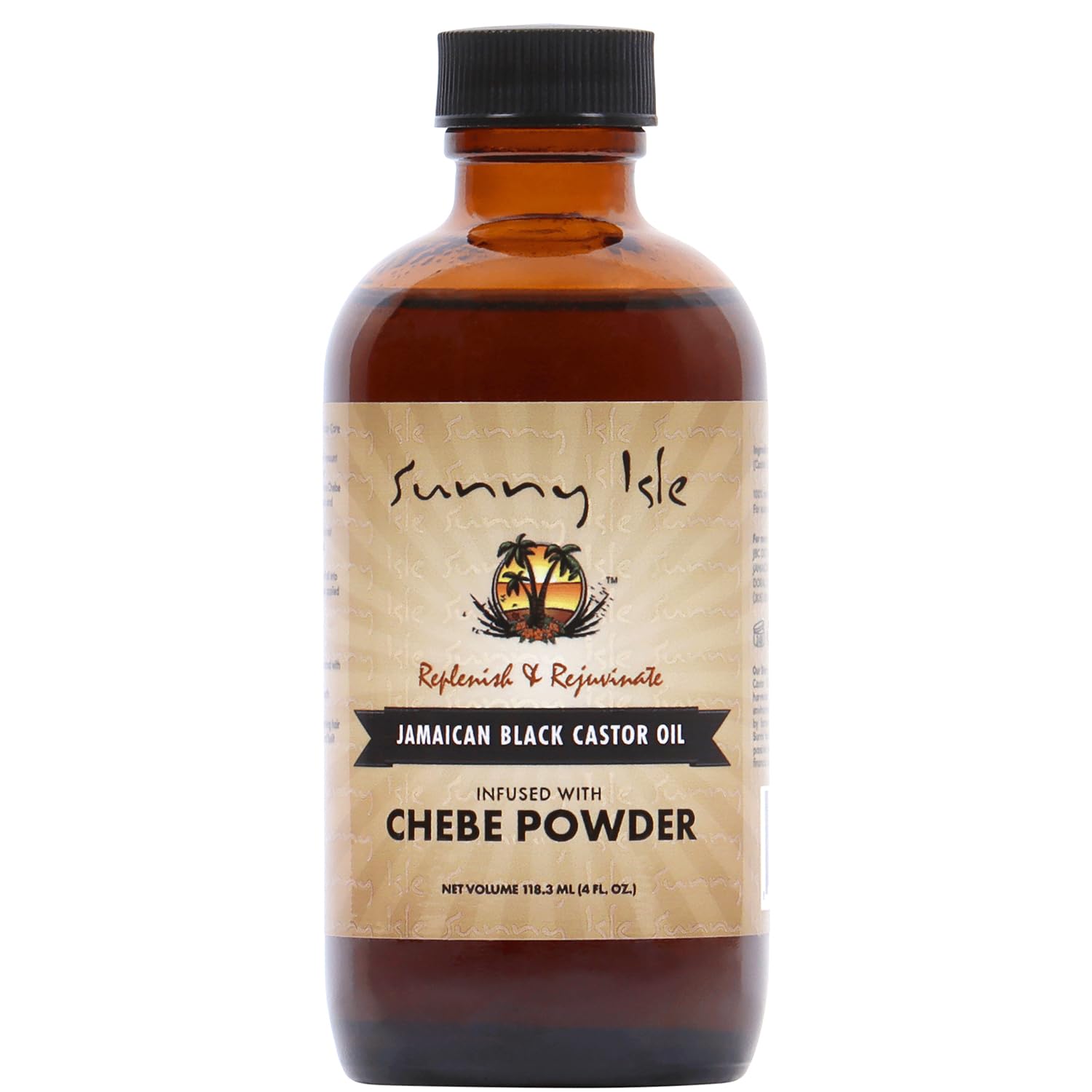 Sunny Isle Jamaican Black Castor Oil bottle pour for nourishing hair care