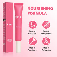 Sunnyholiday styling cream shine graphic emphasizing luminous final look