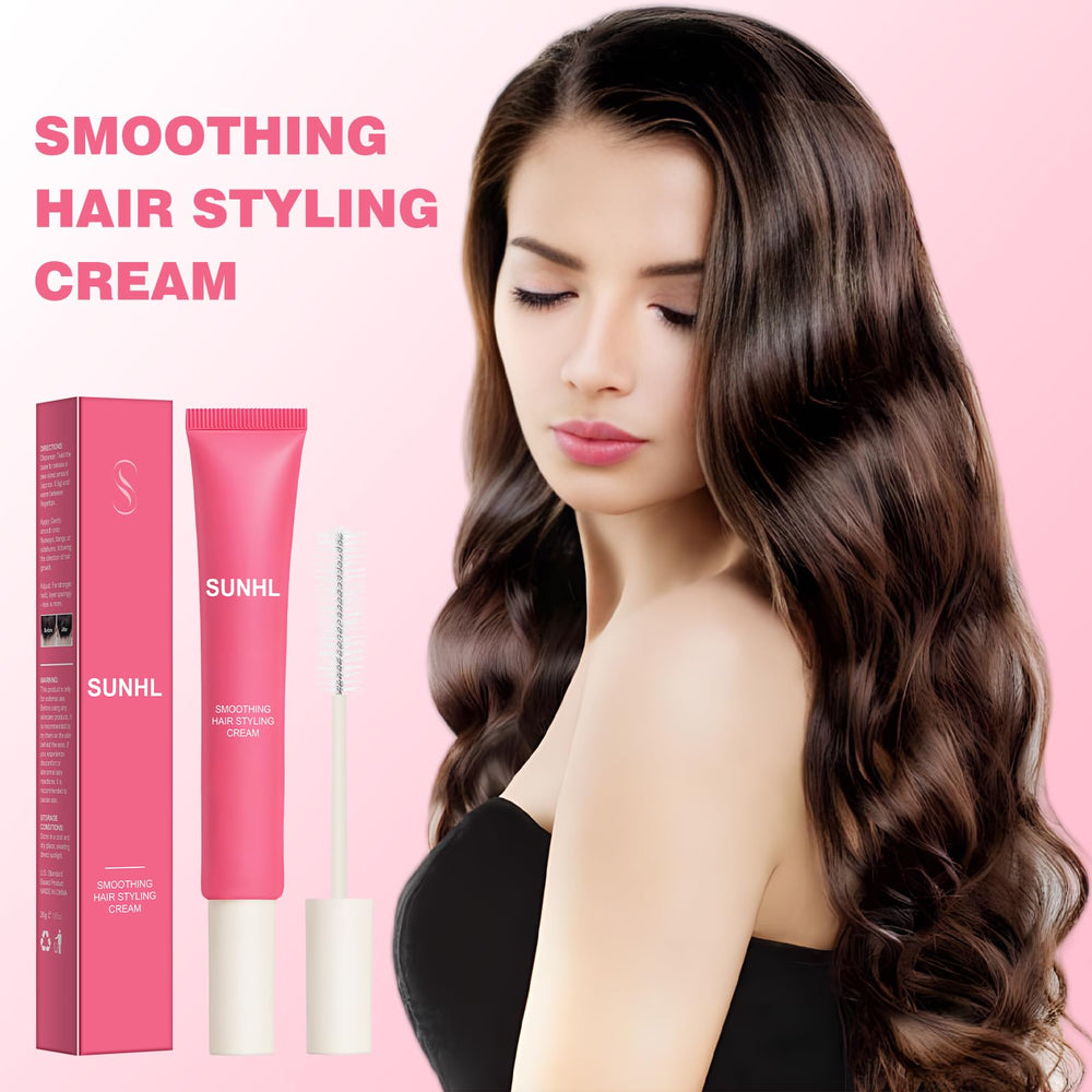 Sunnyholiday styling cream wand application highlighting quick on-the-go edge control
