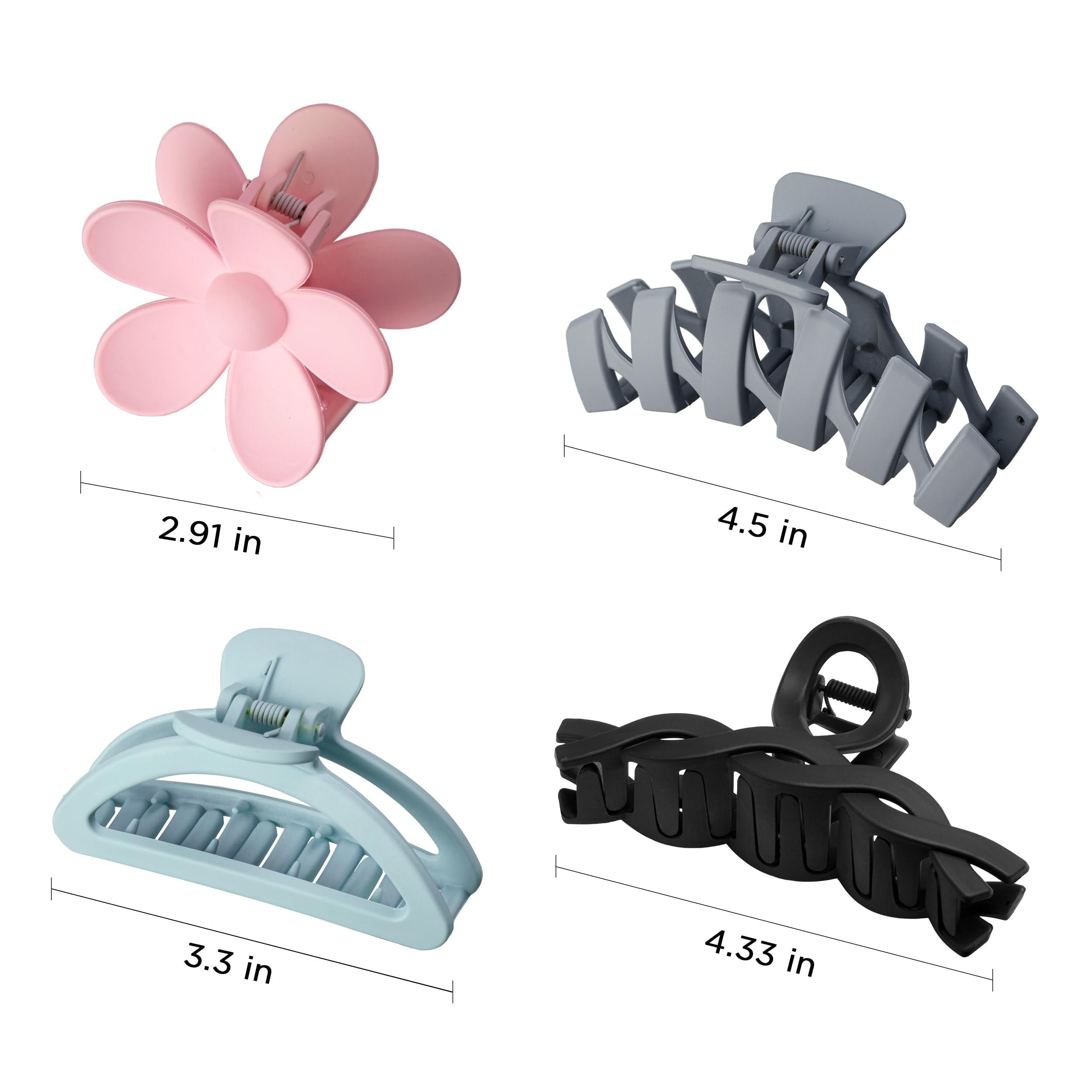 Sunolga flower clips pink off-white for elegant day-to-night looks.