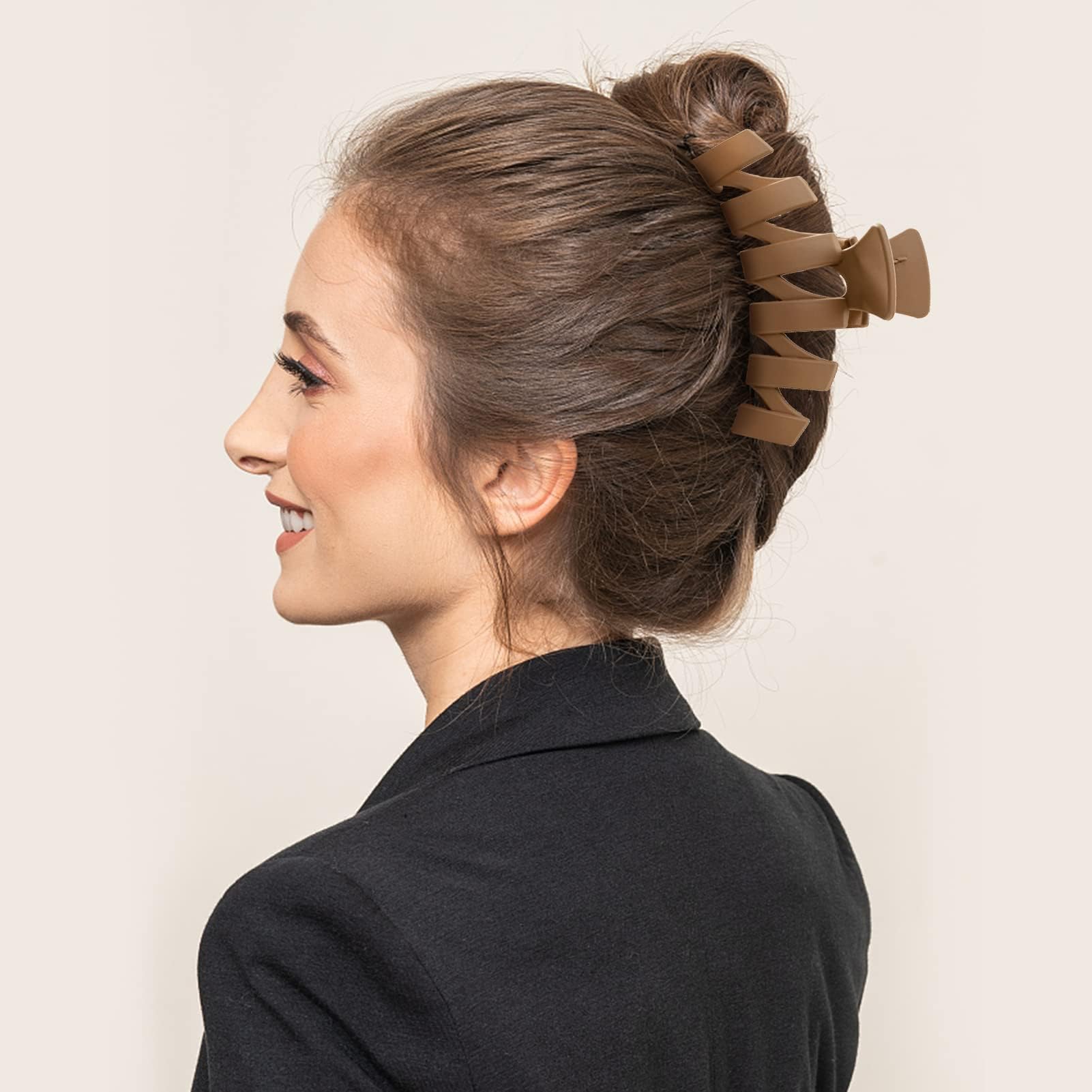 Sunolga large grab clip for thick or curly hair hold