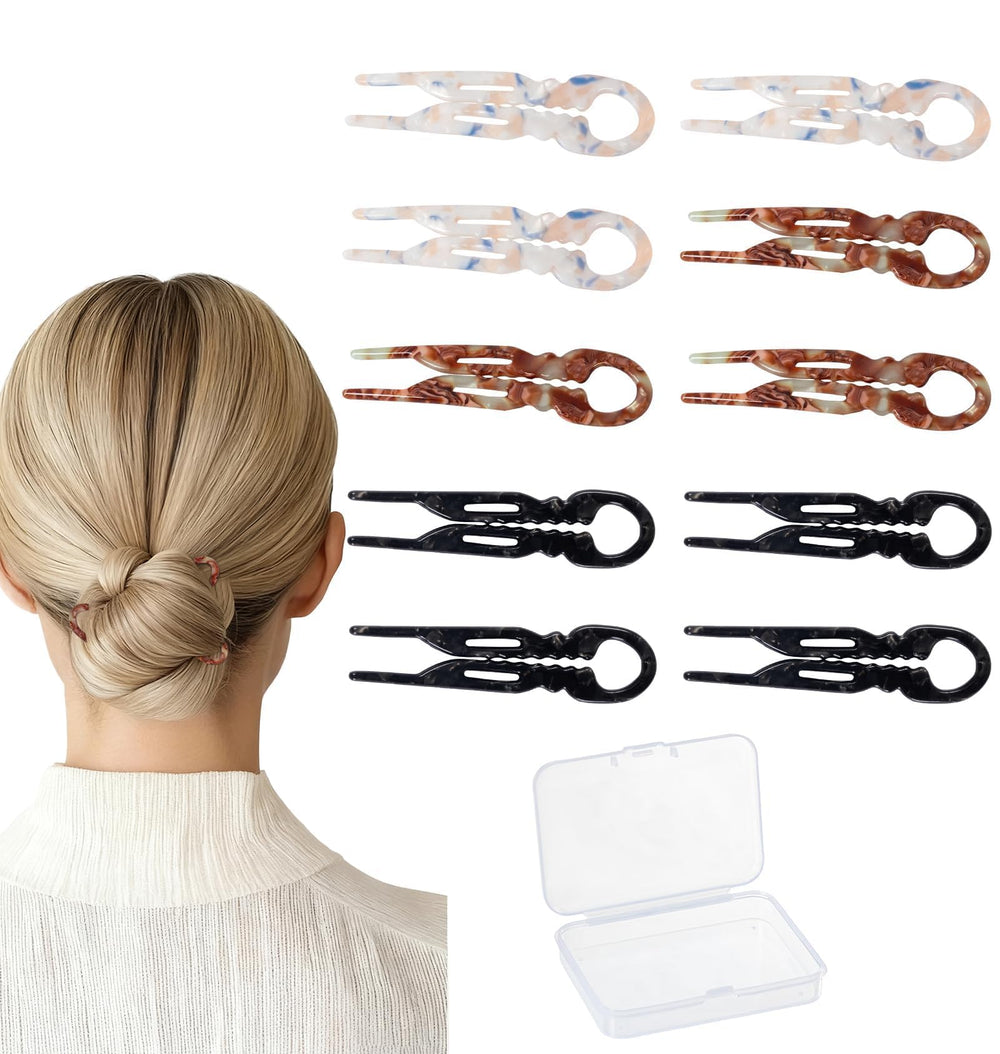Sunolga small French hair pin curved-fit design delivers discreet all-day hold.