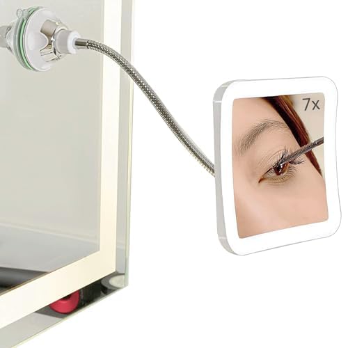 SunplusTrade makeup mirror 7x magnification reveals fine details for accuracy