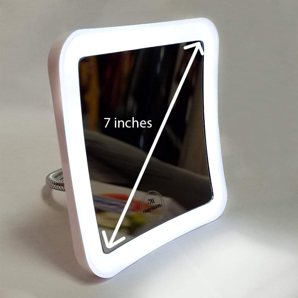 SunplusTrade makeup mirror battery-powered design for cordless use