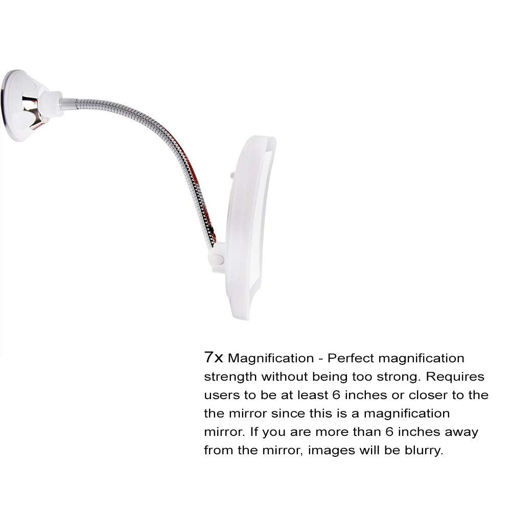 SunplusTrade makeup mirror flexible gooseneck adjusts to any angle